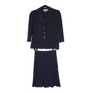 St. John Collection Black 2 piece outfit size 2